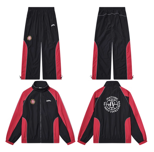JUST VIBE Colorblock Track Jacket and Pants | Face 3 Face