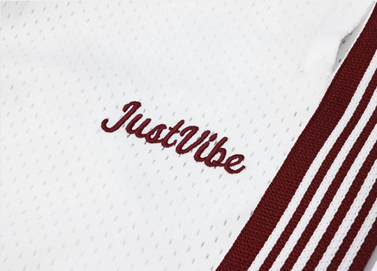 JUST VIBE Double Layer Mesh Side Stripe Track Pants | Face 3 Face