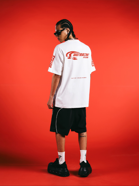 1807 Number 8 Racing Print Tee | Face 3 Face