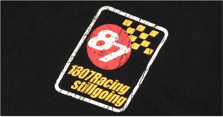 1807 Number 8 Vintage Racing Print Tee | Face 3 Face