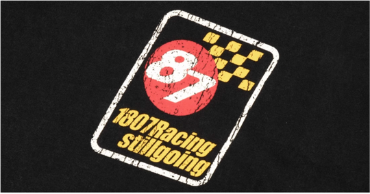 1807 Number 8 Vintage Racing Print Tee | Face 3 Face