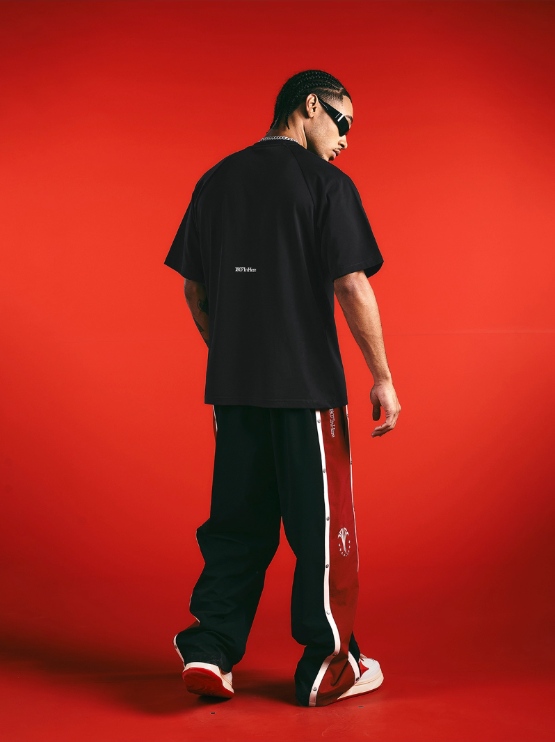 1807 In Here 3D Silicone Print Raglan Tee | Face 3 Face