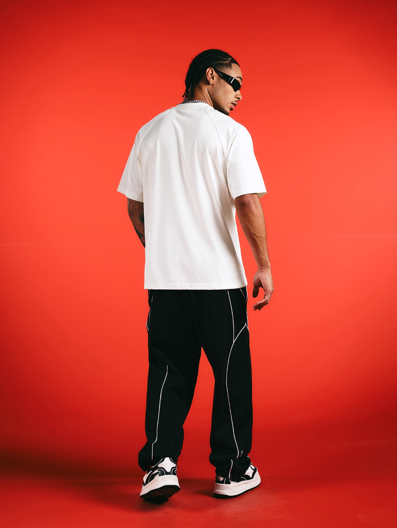 1807 In Here 3D Silicone Print Raglan Tee | Face 3 Face