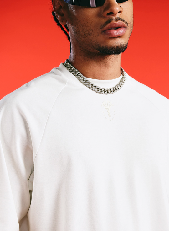 1807 In Here 3D Silicone Print Raglan Tee | Face 3 Face