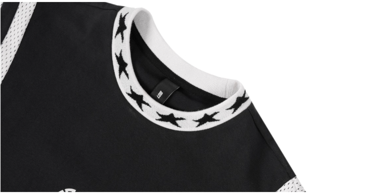 1807 In Here Mesh Arc Patchwork Tee | Face 3 Face