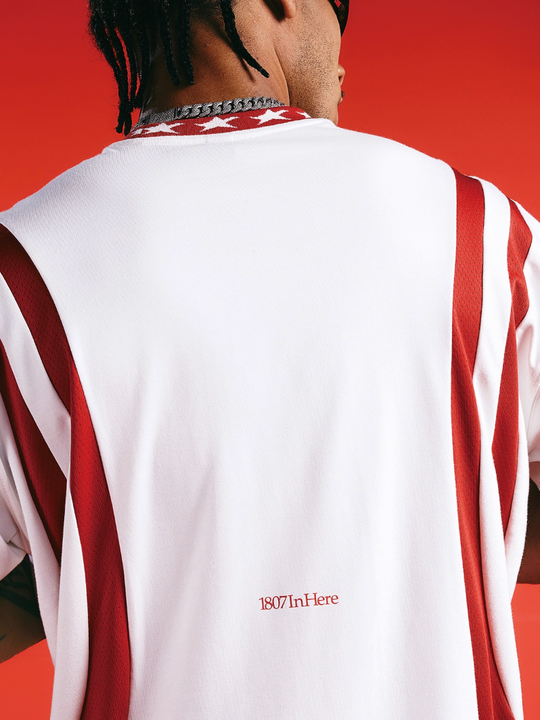 1807 In Here Mesh Arc Patchwork Tee | Face 3 Face