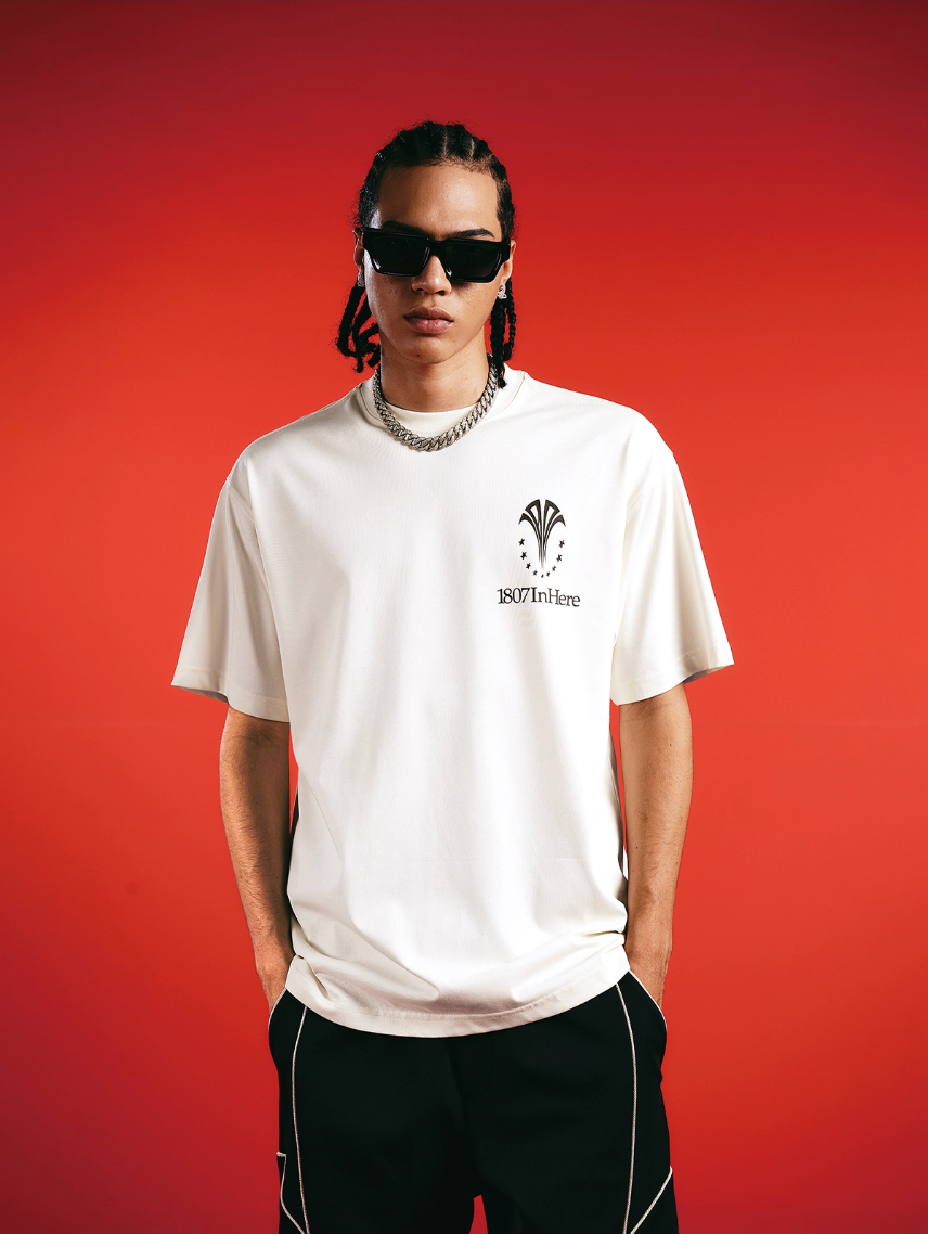 1807 In Here Logo Print Tee | Face 3 Face