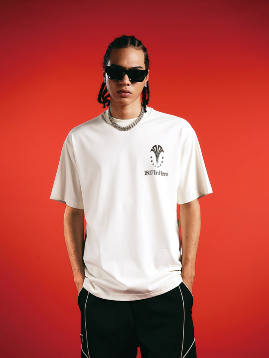 1807 In Here Logo Print Tee | Face 3 Face