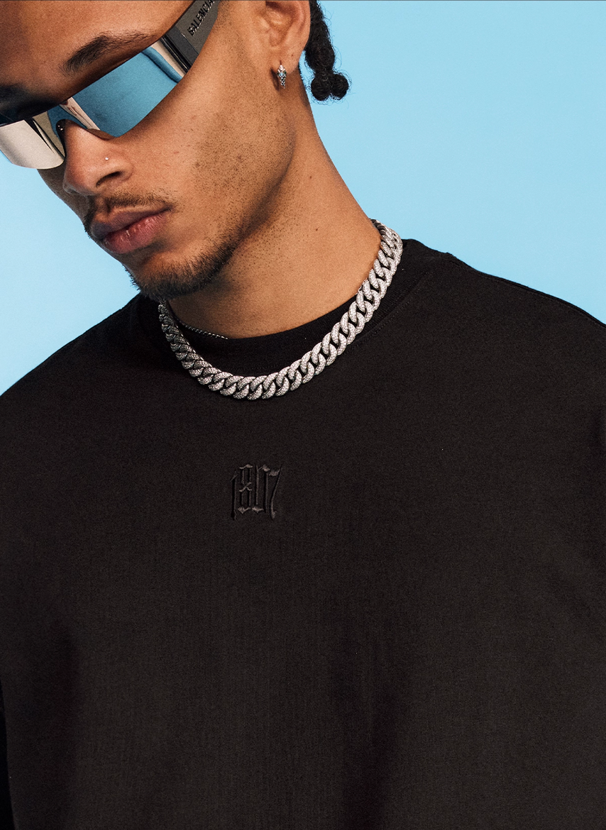 1807 Glossy Logo Print Tee | Face 3 Face