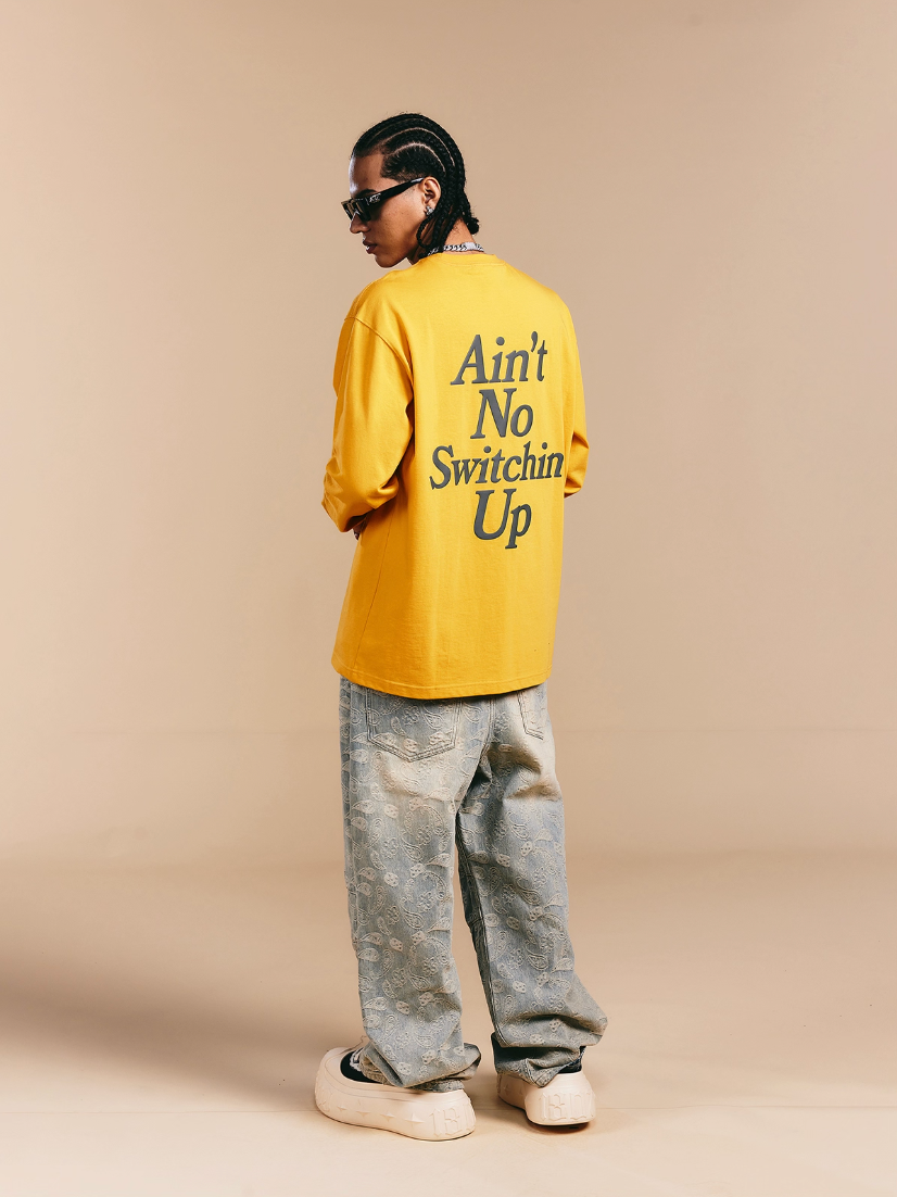 1807 Still Going Foam Print Long Sleeve Tee | Face 3 Face