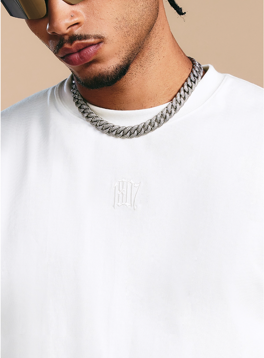 1807 Glossy Logo Print Long Sleeve Tee | Face 3 Face