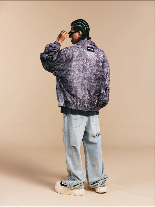 1807 × LABT Original Paisley Full Print Track Jacket | Face 3 Face
