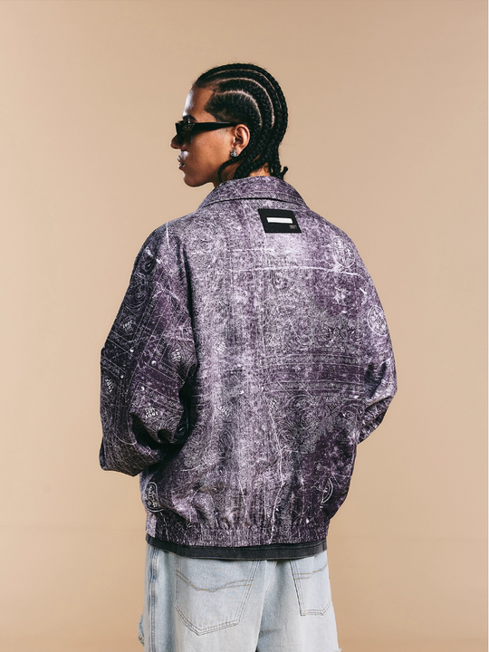 1807 × LABT Original Paisley Full Print Track Jacket | Face 3 Face
