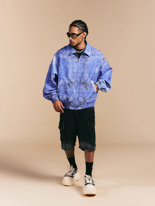1807 × LABT Original Paisley Full Print Track Jacket | Face 3 Face