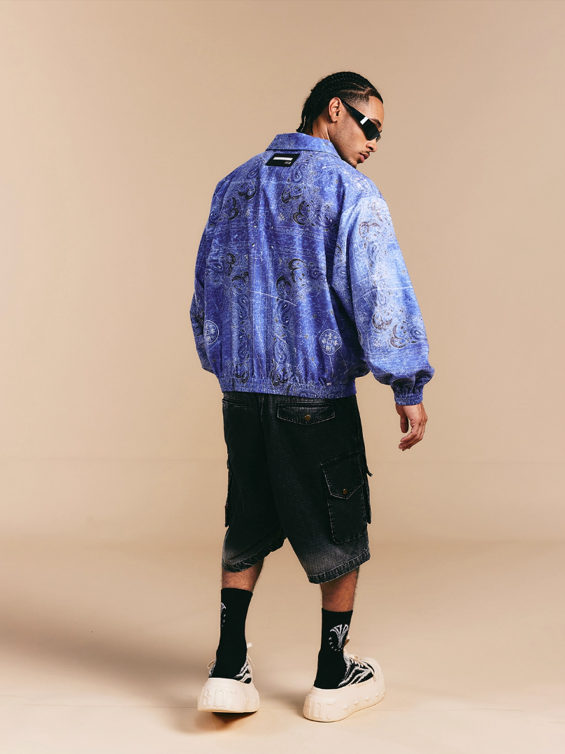 1807 × LABT Original Paisley Full Print Track Jacket | Face 3 Face