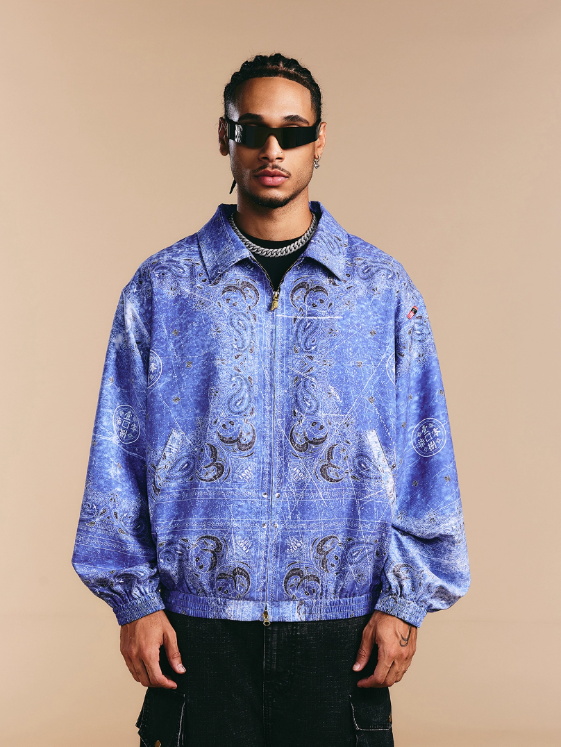 1807 × LABT Original Paisley Full Print Track Jacket | Face 3 Face