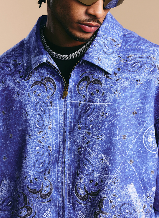 1807 × LABT Original Paisley Full Print Track Jacket | Face 3 Face