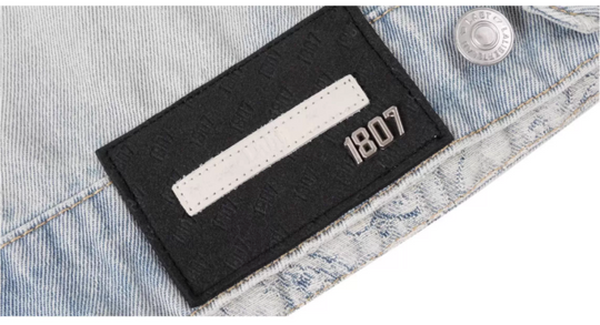 1807× LABT Paisley Pattern Wash Denim Jacket | Face 3 Face