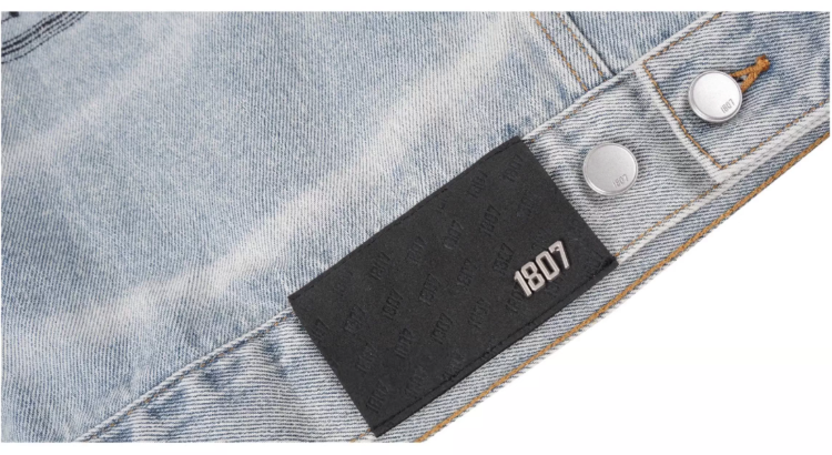 1807 Still Going Vintage Print Wash Denim Jacket | Face 3 Face