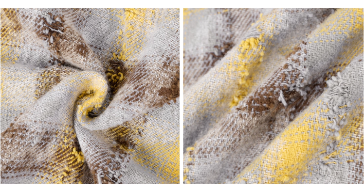 1807 Chain Embroidery Plaid Long Sleeve Shirt | Face 3 Face