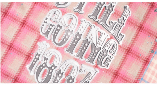 1807 Swarovski Crystal Diamond Plaid Long Sleeve Shirt | Face 3 Face