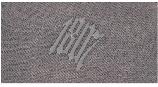 1807 Washed Fade Foam Print Hoodie | Face 3 Face