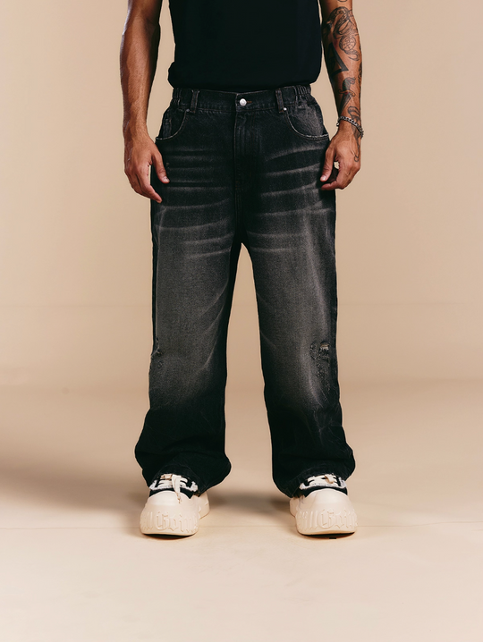1807× LABT Cat Whisker Washed Jeans | Face 3 Face