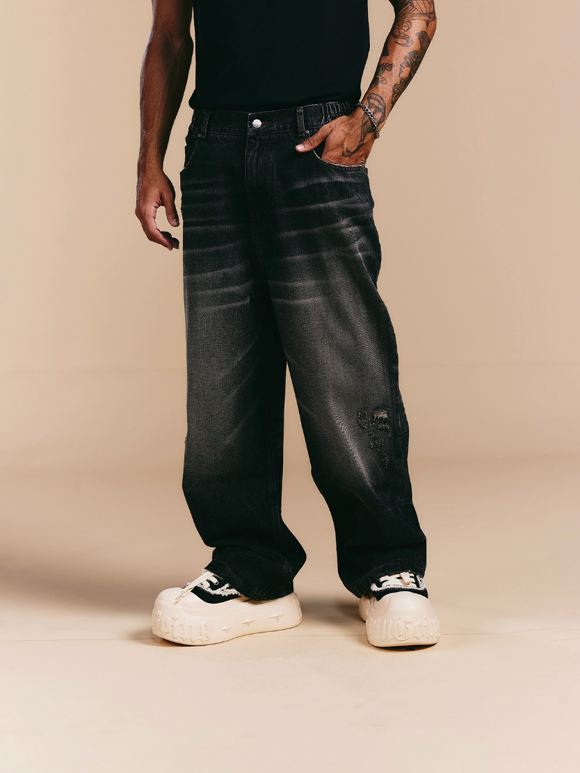 1807× LABT Cat Whisker Washed Jeans | Face 3 Face