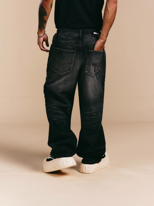 1807× LABT Cat Whisker Washed Jeans | Face 3 Face