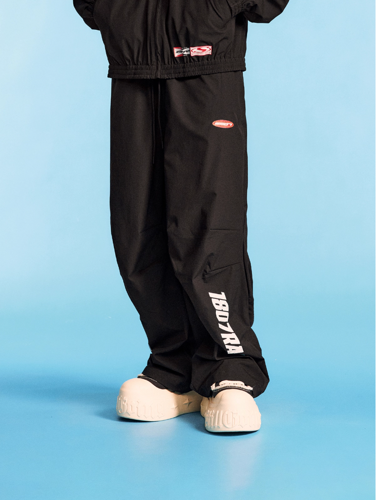 1807 Vintage Print Racing Track Pants | Face 3 Face