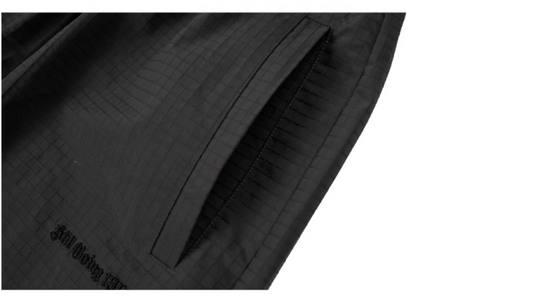 1807 Textured Plaid Fabric Track Pants | Face 3 Face