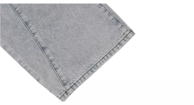 1807 Curved Stitching Washed Jeans | Face 3 Face