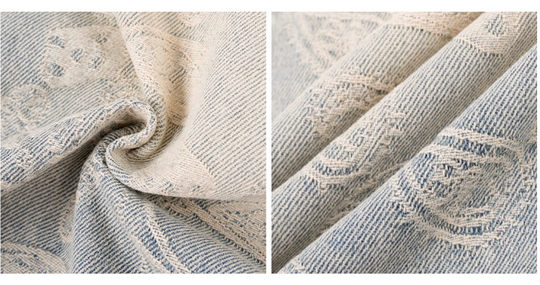 1807 Allover Paisley Washed Denim Jeans | Face 3 Face