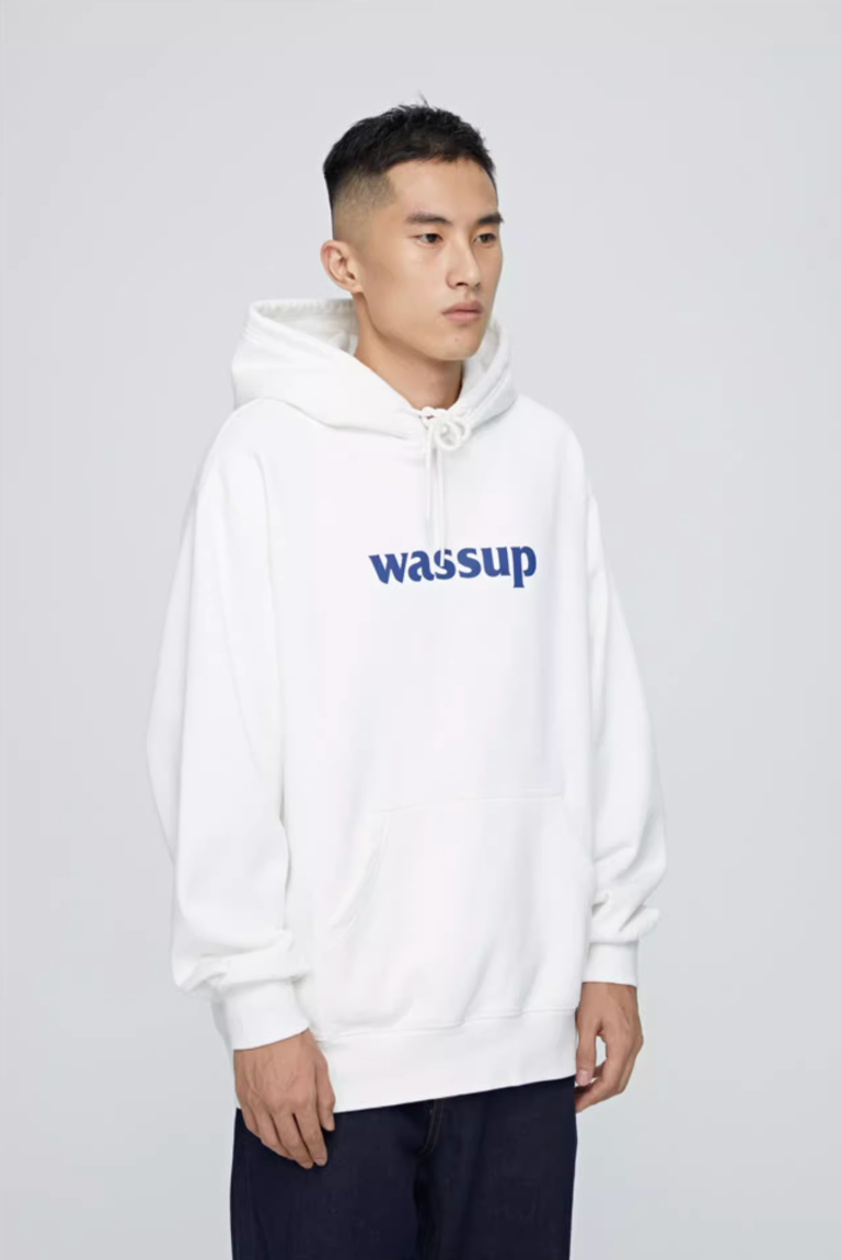 Wassup House Basic Logo Print Hoodie