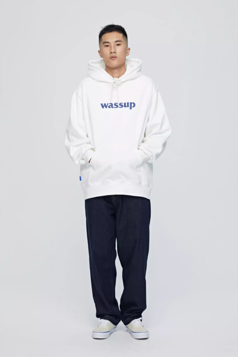 Wassup House Basic Logo Print Hoodie