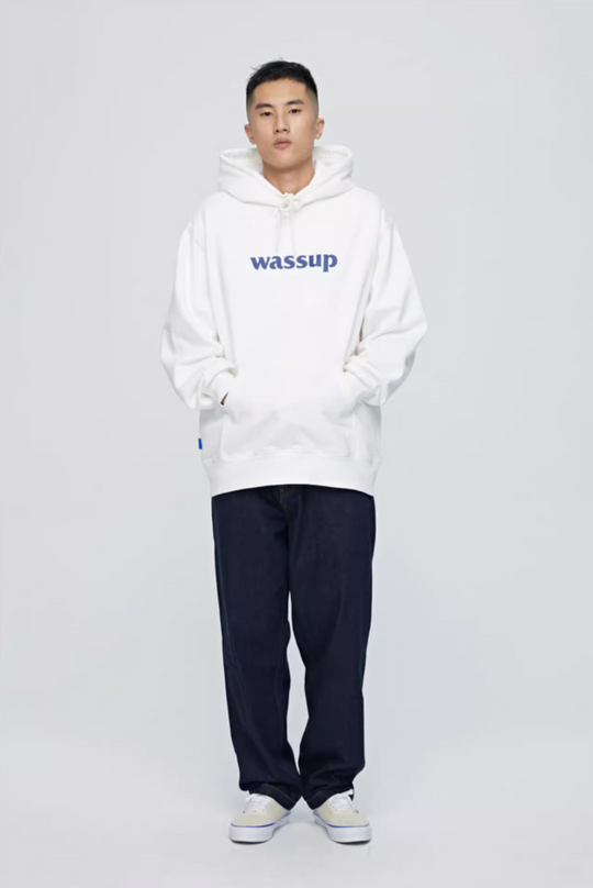 Wassup House Basic Logo Print Hoodie