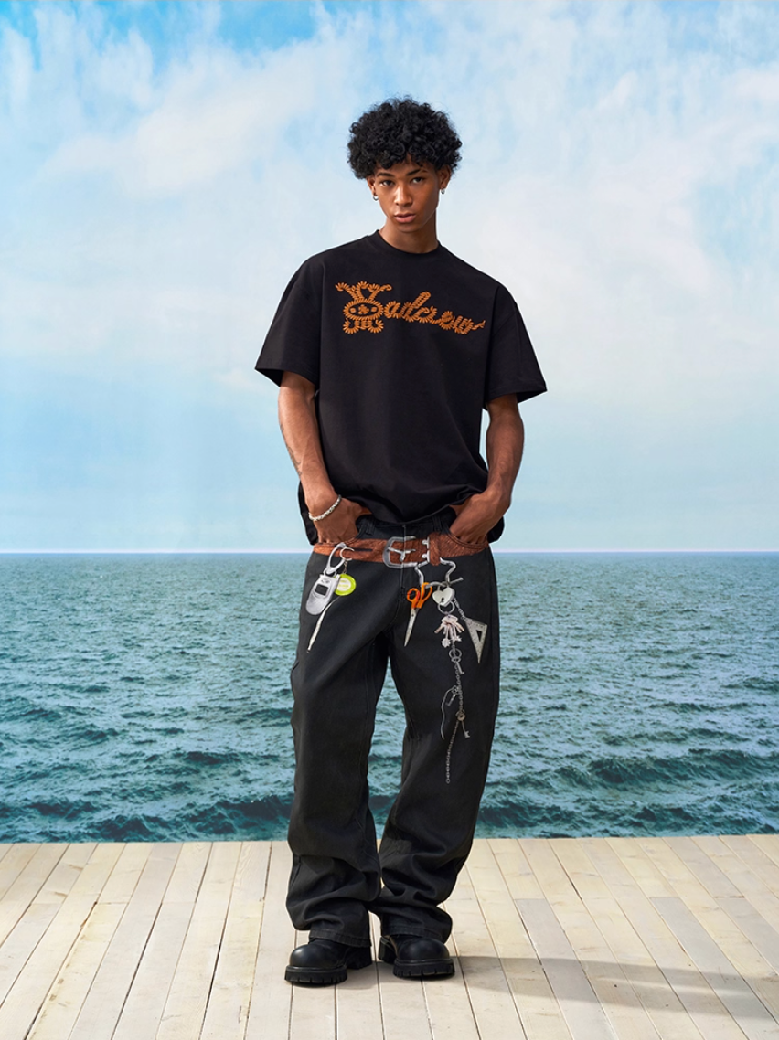 YADcrew Photorealistic Horsehair Belt Print Pants | Face 3 Face