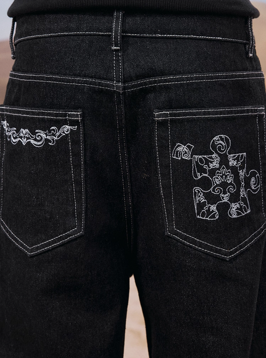 YADcrew Metal Snap Clip Fly Jeans | Face 3 Face