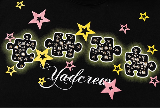 YADcrew Stud Puzzle Star Foam Print Tee | Face 3 Face