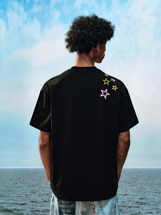 YADcrew Stud Puzzle Star Foam Print Tee | Face 3 Face