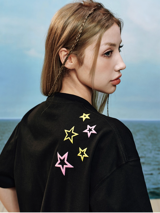 YADcrew Stud Puzzle Star Foam Print Tee | Face 3 Face