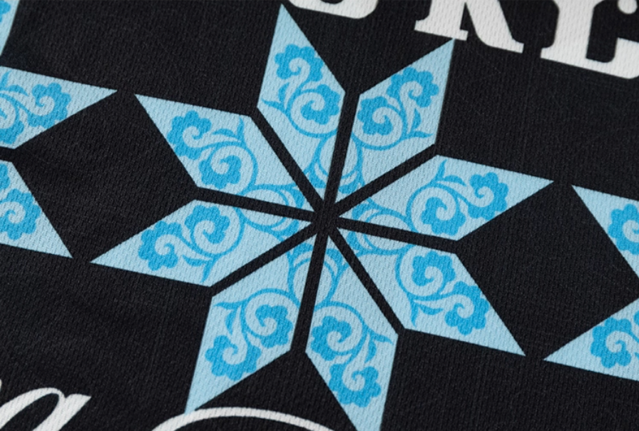 YADcrew Ethnic Pattern Long Sleeve Polo Jersey | Face 3 Face