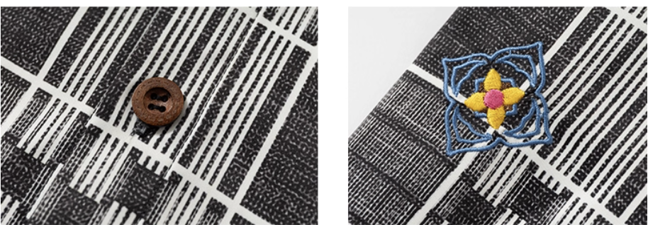 YADcrew Ethnic Pattern Plaid Long Sleeve Shirt | Face 3 Face