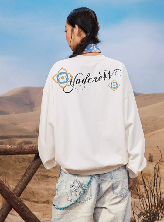 YADcrew Ethnic Puzzle Pattern Sweatshirt | Face 3 Face