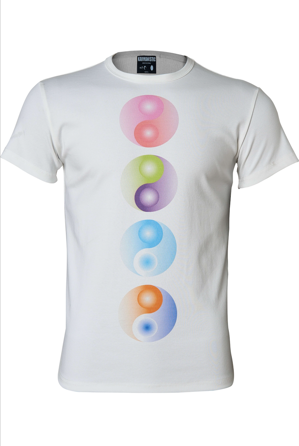 KARMANISTIC Multi Color Yin Yang Print Tee | Face 3 Face
