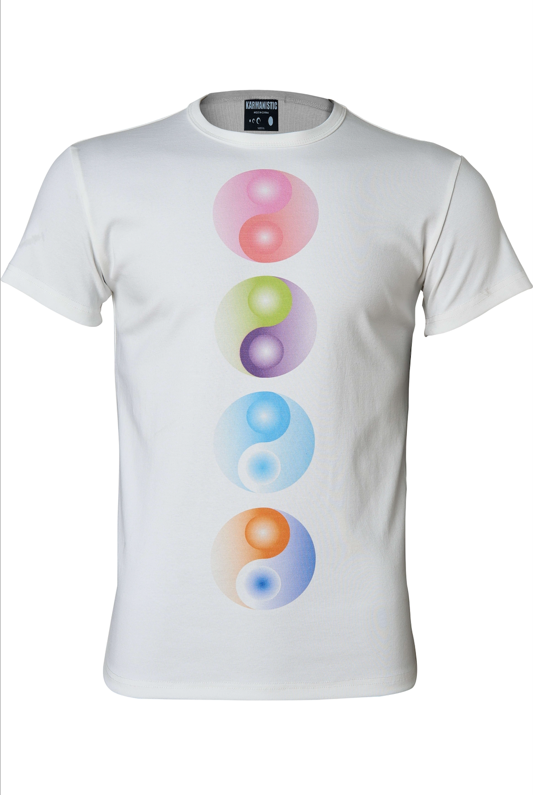 KARMANISTIC Multi Color Yin Yang Print Tee | Face 3 Face