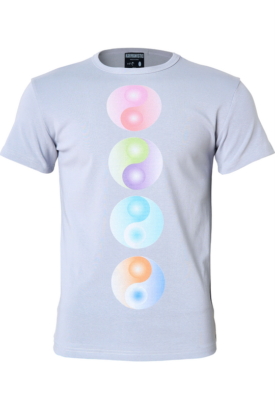 KARMANISTIC Multi Color Yin Yang Print Tee | Face 3 Face
