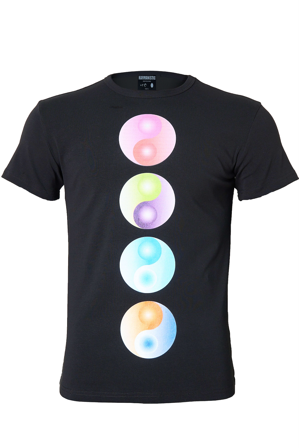 KARMANISTIC Multi Color Yin Yang Print Tee | Face 3 Face