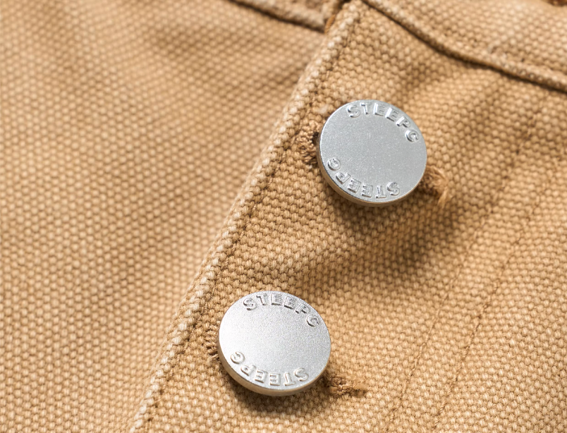 STEEPC Washed Aged Button Fly Canvas Work Pants | Face 3 Face