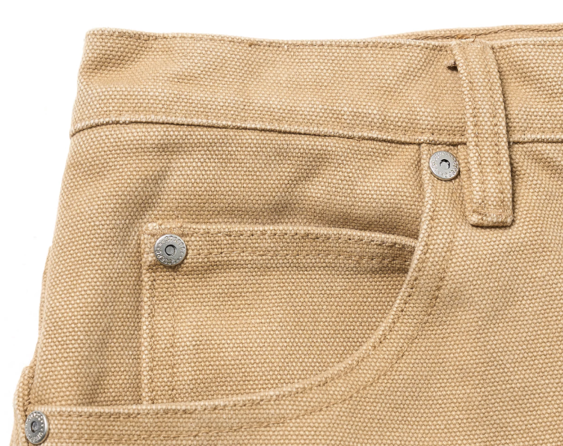 STEEPC Washed Aged Button Fly Canvas Work Pants | Face 3 Face